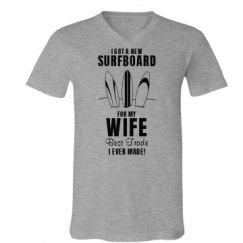 Unisex V-Neck Jersey Tee