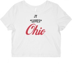 Ladies Slim Fit Crop Top Tee