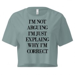 Ladies Festival Cali Crop Top Tee