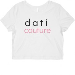 Ladies Slim Fit Crop Top Tee