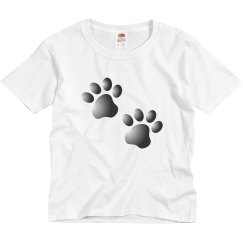 Cute Dog Cat Paw Prints Pattern