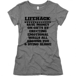 Ladies Slim Fit Super Soft Triblend Tee