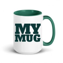 15oz Ceramic Mug with Color Inside