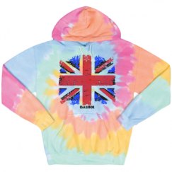 Unisex Tie-Dye Fleece Hoodie