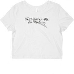 Ladies Slim Fit Crop Top Tee