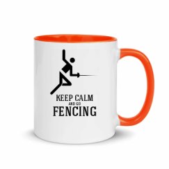 11oz Ceramic Mug with Color Inside