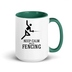 15oz Ceramic Mug with Color Inside