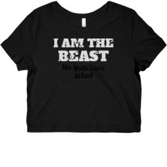 Ladies Slim Fit Crop Top Tee