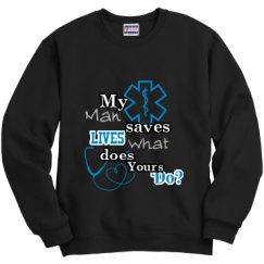 Unisex Film and Foil Crewneck Sweatshirt