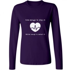 Ladies Relaxed Fit Basic Long Sleeve Tee