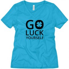 Ladies Relaxed Fit V-Neck Tee