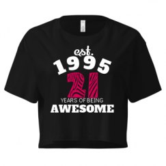 Ladies Festival Cali Crop Top Tee