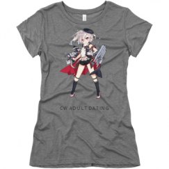 Ladies Slim Fit Super Soft Triblend Tee