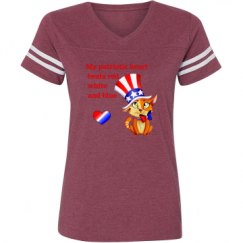 Ladies Relaxed Fit Vintage Sports Tee