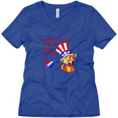 Ladies Relaxed Fit V-Neck Tee