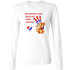 Ladies Relaxed Fit Basic Long Sleeve Tee