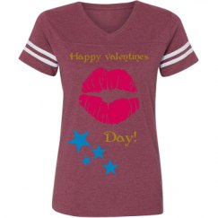 Ladies Relaxed Fit Vintage Sports Tee