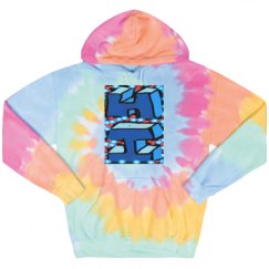 Unisex Tie-Dye Fleece Hoodie