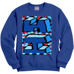 Unisex Film and Foil Crewneck Sweatshirt