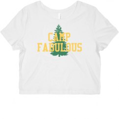 Ladies Slim Fit Crop Top Tee