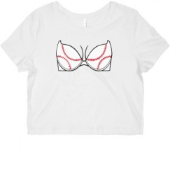 Ladies Slim Fit Crop Top Tee