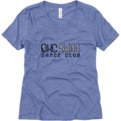 Ladies Relaxed Fit Super Soft Triblend V-Neck Tee