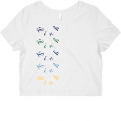 Ladies Slim Fit Crop Top Tee