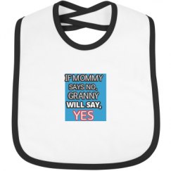 Infant Contrast Trim Bib