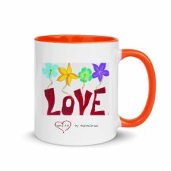 11oz Ceramic Mug with Color Inside