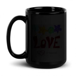 15oz Black Glossy Mug