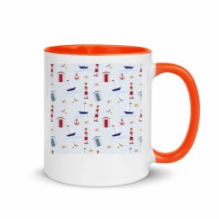11oz Ceramic Mug with Color Inside