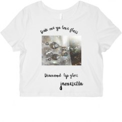 Ladies Slim Fit Crop Top Tee