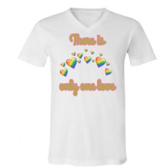 Unisex V-Neck Jersey Tee