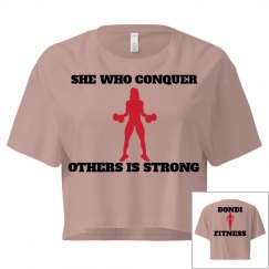 DONDIFITNESS LADIES FESTIVAL CROP TEE