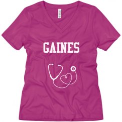 Ladies Relaxed Fit V-Neck Tee