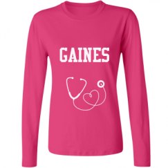 Ladies Relaxed Fit Basic Long Sleeve Tee
