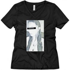 Ladies Relaxed Fit V-Neck Tee