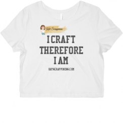 Ladies Slim Fit Crop Top Tee