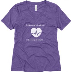 Ladies Relaxed Fit Super Soft Triblend V-Neck Tee