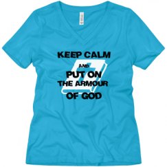 Ladies Relaxed Fit V-Neck Tee