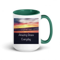 15oz Ceramic Mug with Color Inside
