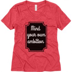 Ladies Relaxed Fit Super Soft Triblend V-Neck Tee