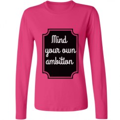 Ladies Relaxed Fit Basic Long Sleeve Tee