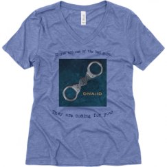 Ladies Relaxed Fit Super Soft Triblend V-Neck Tee