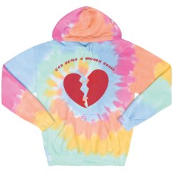 Unisex Tie-Dye Fleece Hoodie