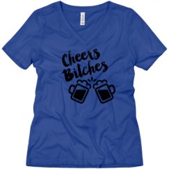 Ladies Relaxed Fit V-Neck Tee