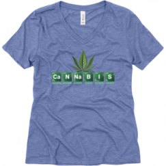 Ladies Relaxed Fit Super Soft Triblend V-Neck Tee