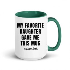 15oz Ceramic Mug with Color Inside