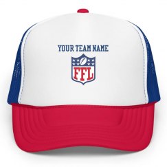 Made-To-Order Your Team FFL Red White Trucker Hat