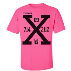 Unisex Ultra Cotton Safety Neon Crewneck Tee